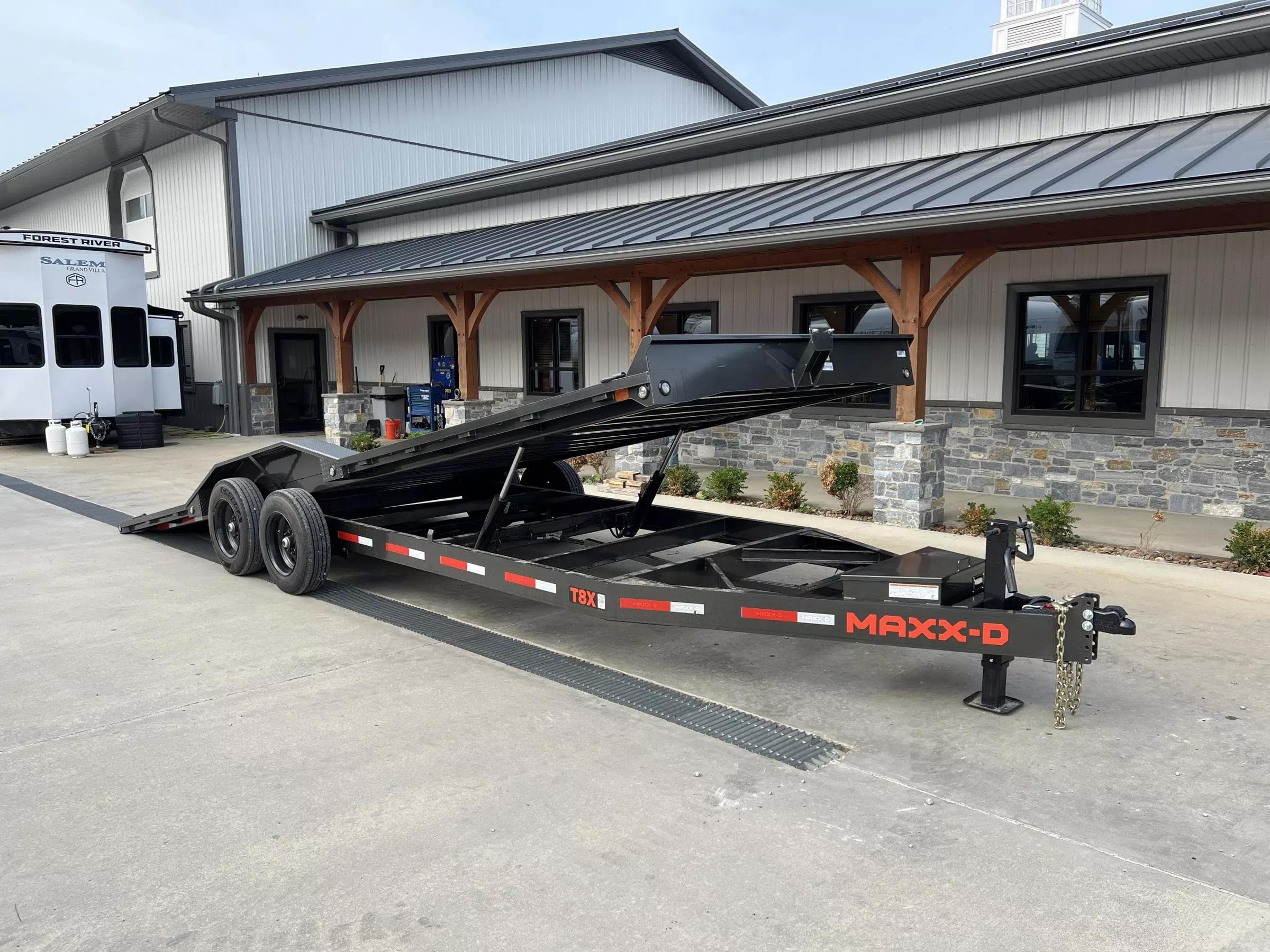 24ft tilt deck equipment flatbed trailer rental Fort Worth TX